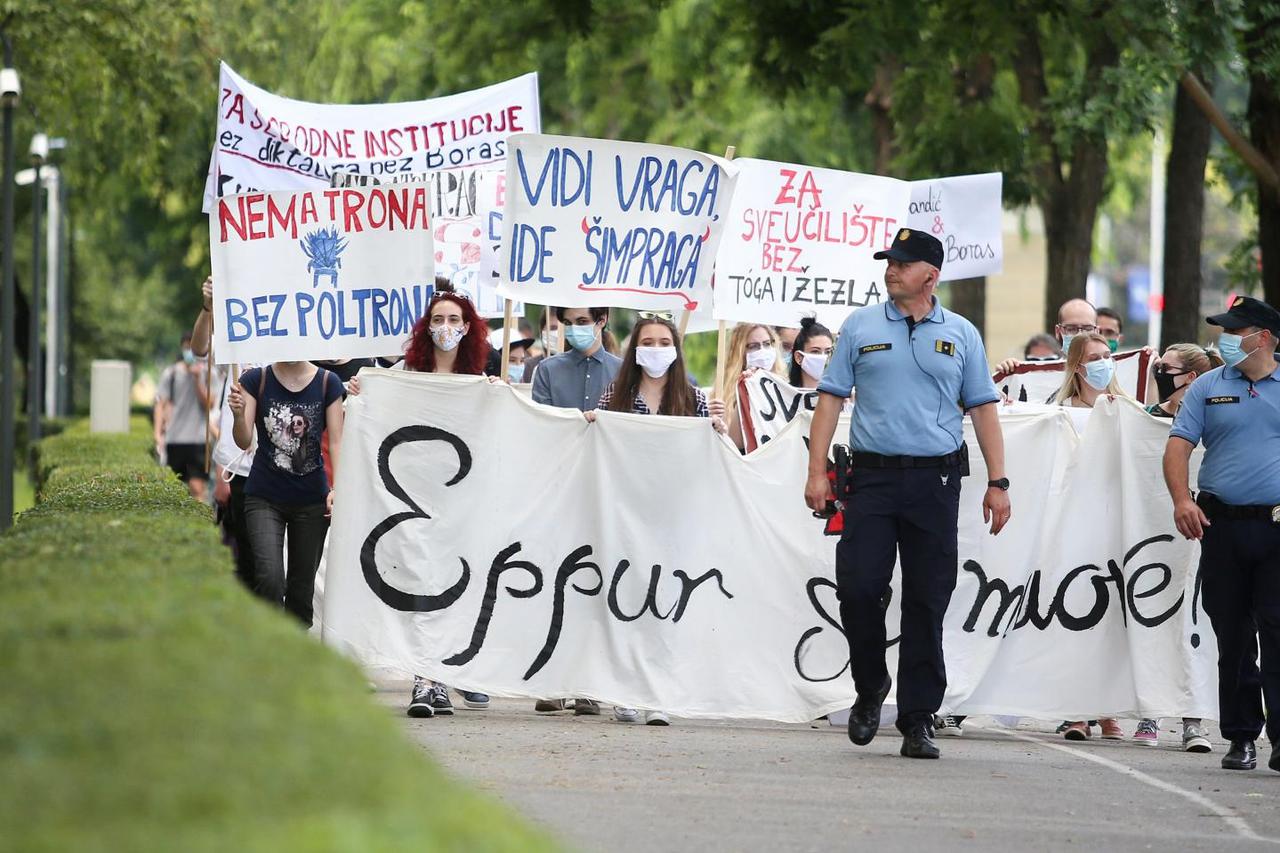 Zagreb: Prosvjed Inicijative za Filozofski zbog smjena