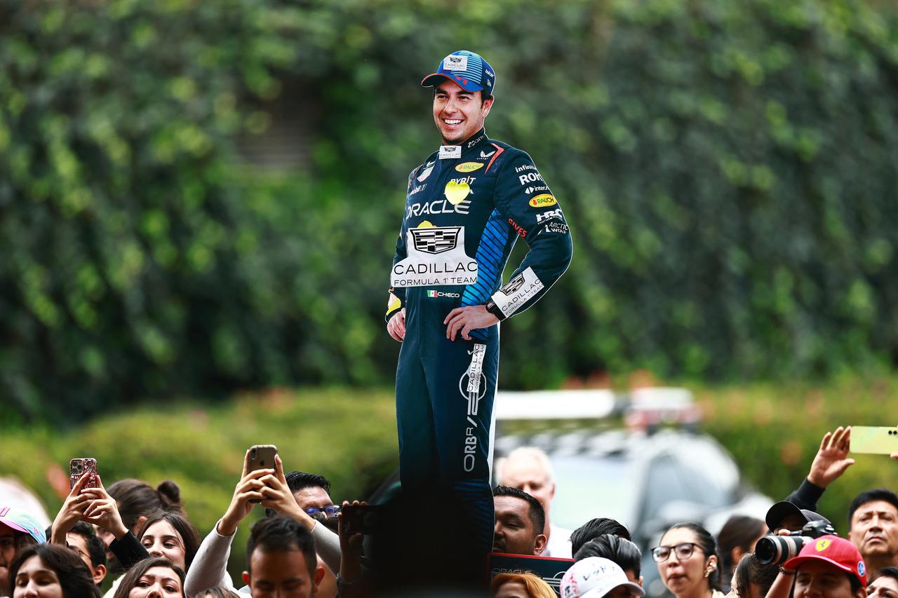 Mexican F1 driver Sergio Perez to speak to media after announcing his Cadillac team signing