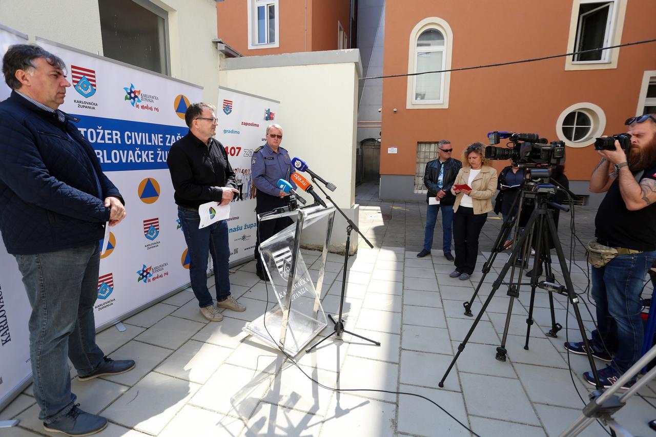 Karlovac: Konferencija za medije Stožera civilne zaštite Karlovačke županije