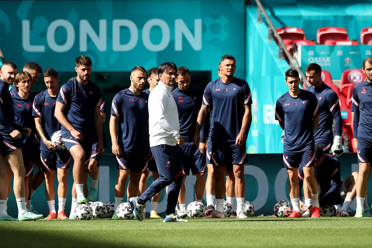 Croatia Training Session - Wembley Stadium - Saturday June 12th
