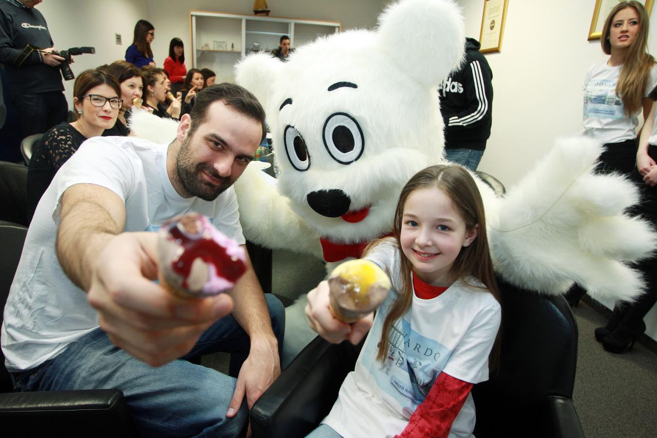 28.02.2014., Zagreb - Odabir finalista Ledonardo natjecaja. U finalnom izboru bili su kornet sladoledi, Bonbicaa sladoled koji se sastoji od kombinacije banane i cokolade i Ribizibinaj kombinacija ribiza i cokolade. Pobijedio je sladoled Bonbicaa. Program
