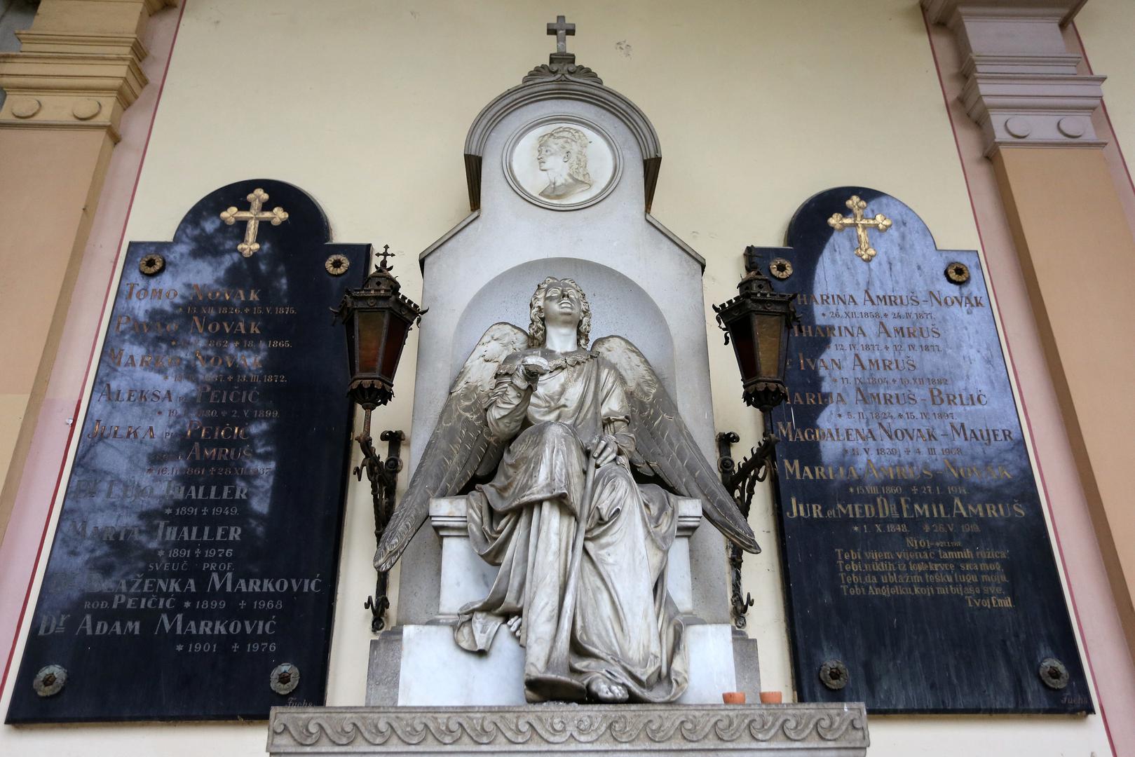 Ivan Rendić - Anđeo na grobu Katarine Amruš, supruge zagrebačkog gradonačelnika Milana Amruša