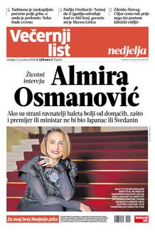 Večernji list naslovnica