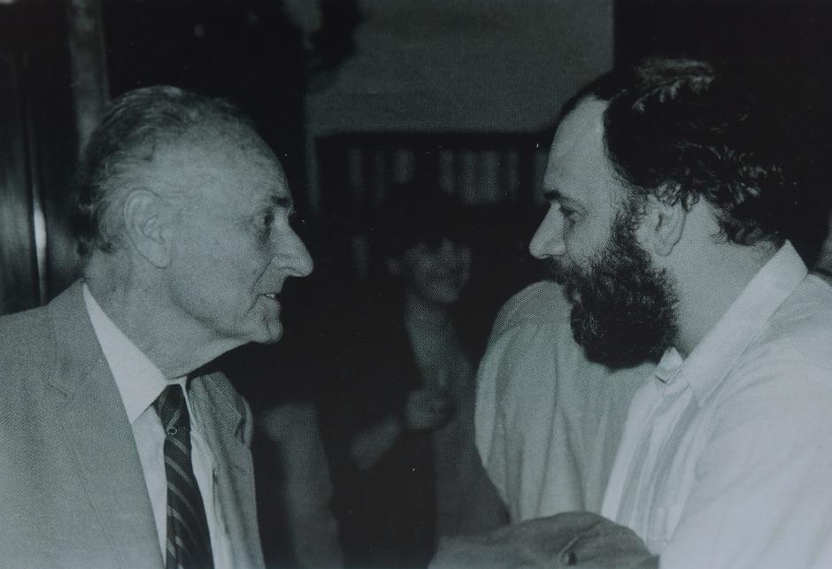 Ranko Marinković i slikar Dimitrije Popović