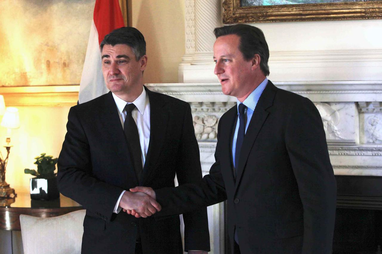 01.10.2015., London, Engleska - Britanski premijer David Cameron primio je u sluzbeni posjet hrvatskog premijera Zorana Milanovica.