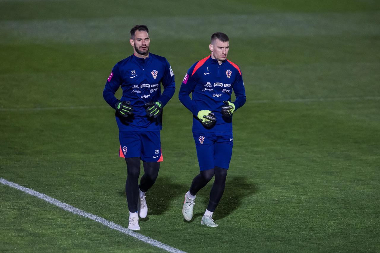 Split: Trening hrvatske nogometne reprezentacije na Poljudu