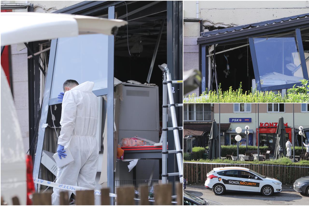 Eksplozivom raznesen bankomat na Markuševcu