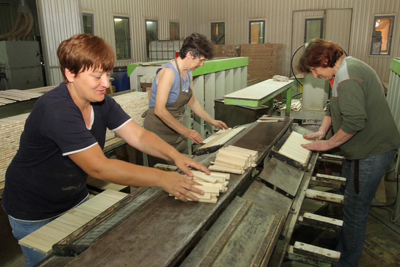 12.06.2013. Karlovac - Radnici drvne industrije DIP vec mjesecima nisu dobili placu, unatoc tome njih nekolicina jos uvijek dolazi na posao.Photo: Kristina Stedul Fabac/PIXSELL