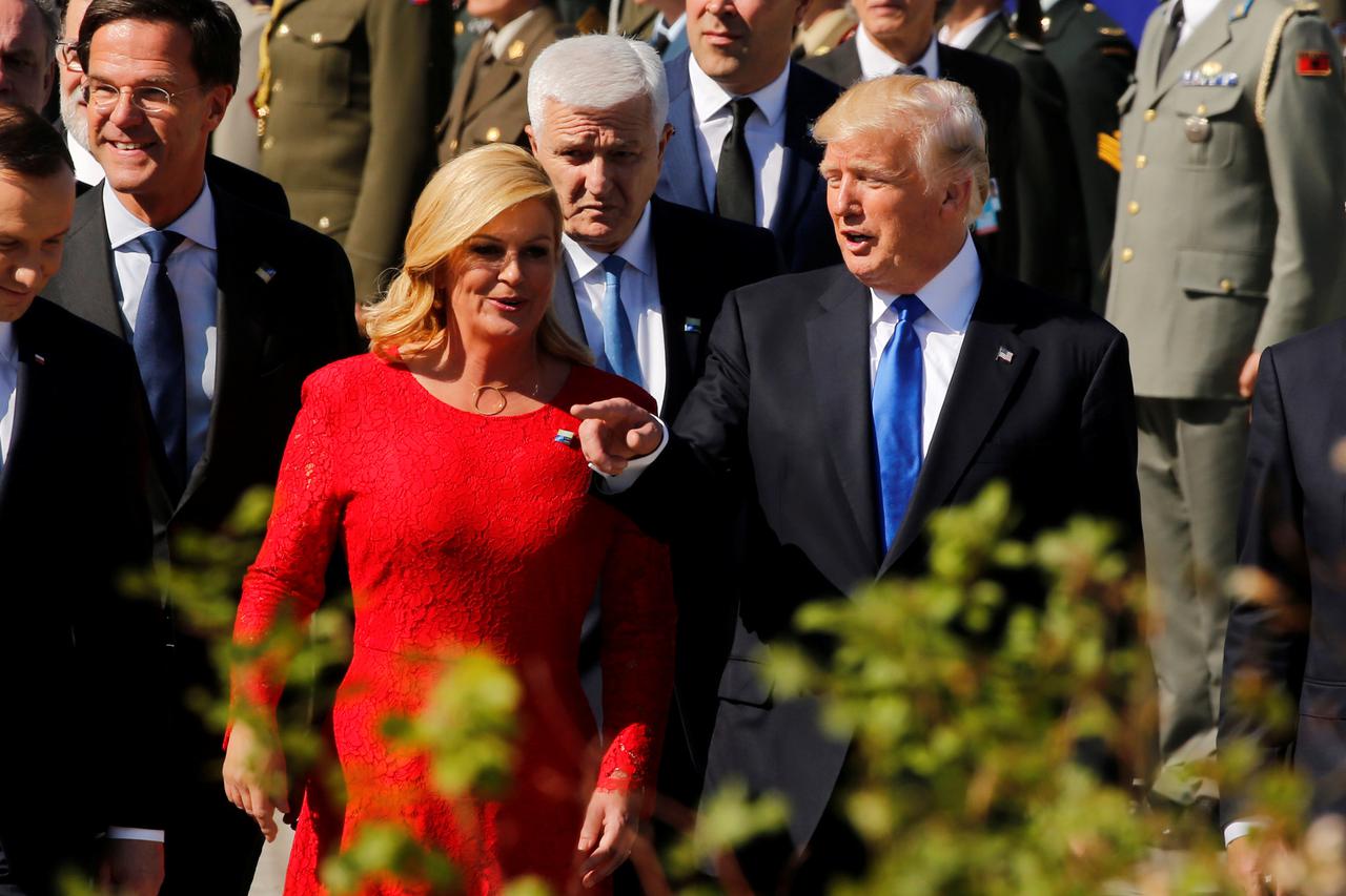 Donald Trump i Kolinda Grabar-Kitarović u Bruxellesu