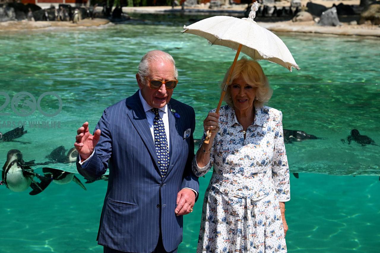 Britain's King Charles and Queen Camilla celebrate 200 years of ZSL with a visit to London Zoo
