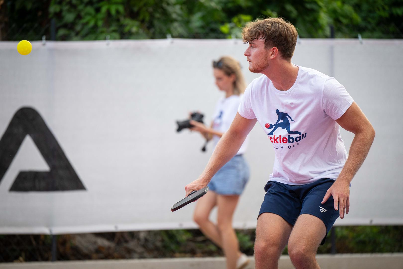 27.06.2024., Zagreb - Sluzbeno otvorenje prvog Pickleball kluba i terena u Zagrebu. Pickleball je kombinacija tenisa, badmintona i stolnog tenisa i hit je u svijetu. Photo: Neva Zganec/PIXSELL