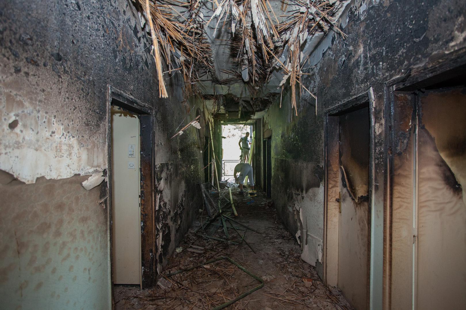Fotografije bolnice nakon požara izgledaju sablasno. 