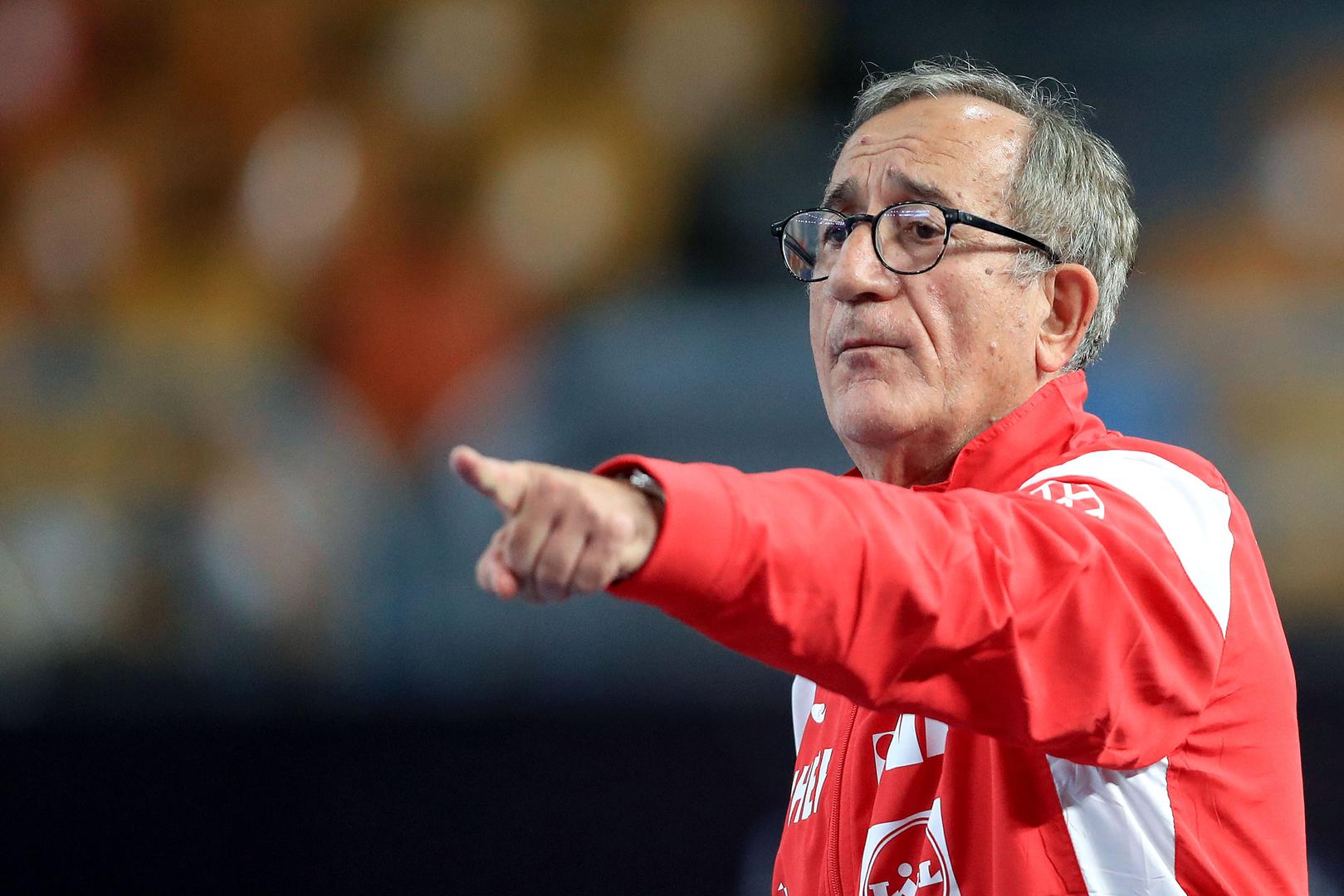 23.01.2021., sportska dvorana stadiona Kairo, Kairo, Egipat - Svjetsko rukometno prvenstvo, skupina 2, Argentina - Hrvatska. Izbornik Hrvatske Lino Cervar Photo: Slavko Midzor/PIXSELL