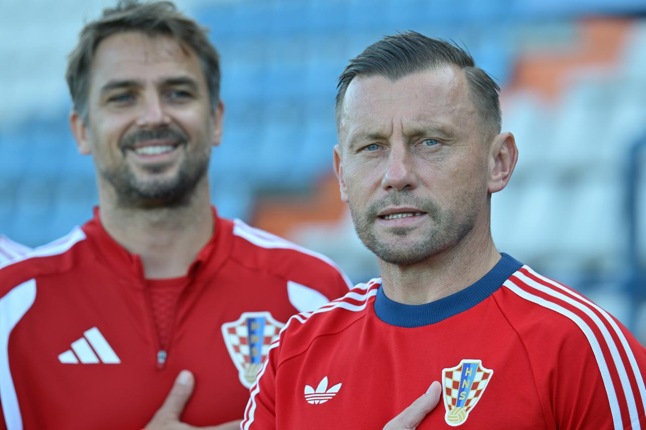 Varaždin: Hrvatska U-21 reprezentacija pobijedila Mađarsku 3:1, Jagušić zabio tri gola