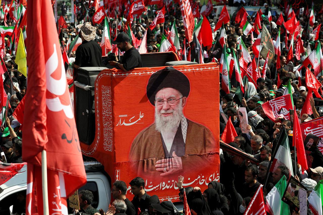 Funeral procession for Iran's late Supreme Leader Ayatollah Ali Khamenei