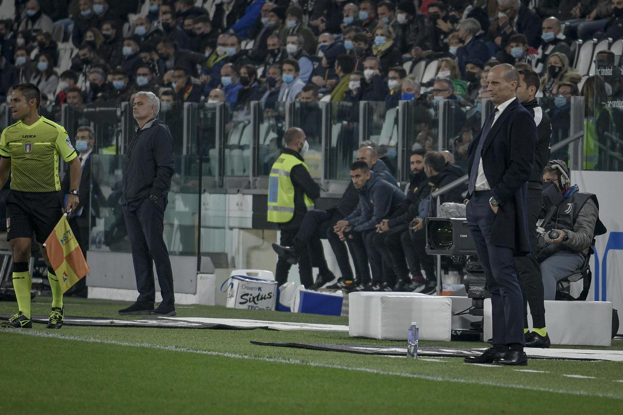 Turin. League match Serie A Tim 2021/2022. Juventus vs Rome. Allianz Stadium