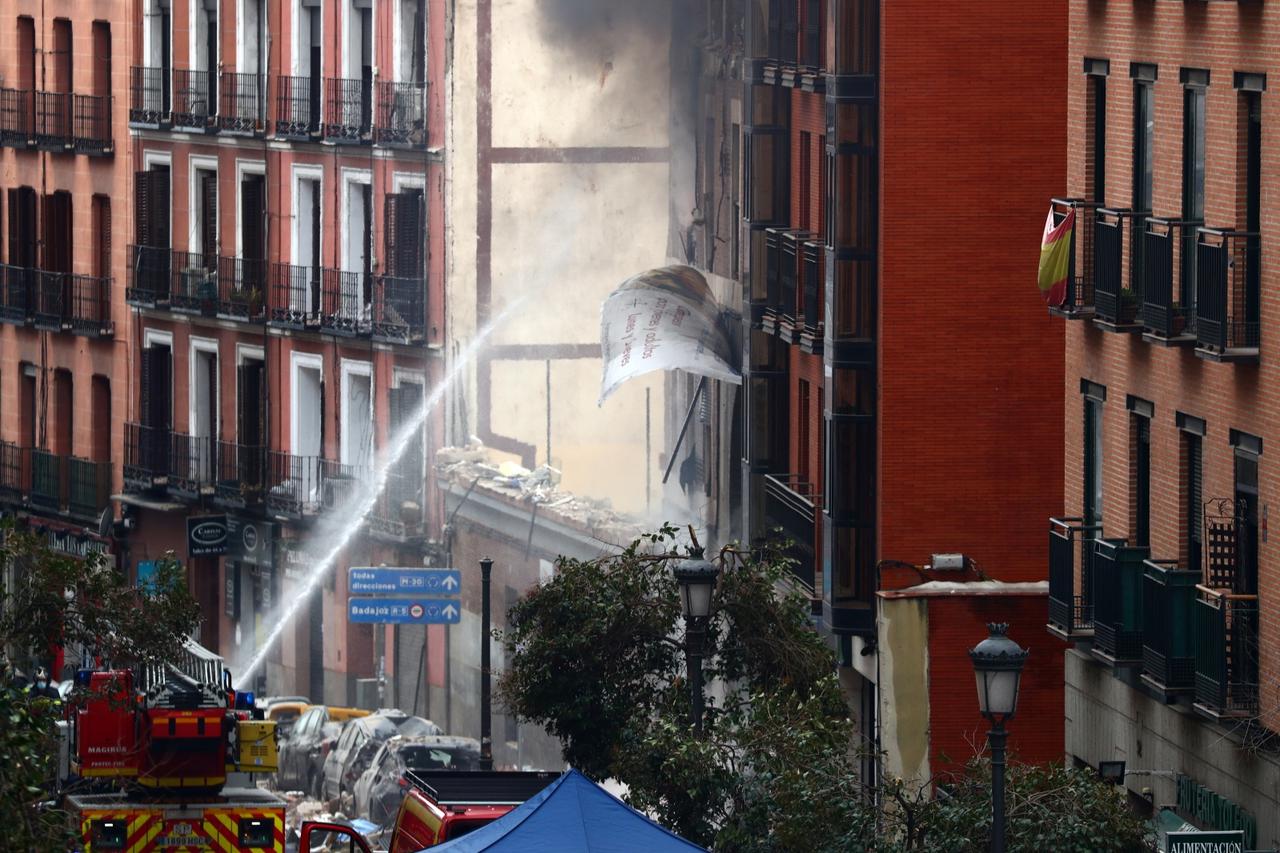 Explosion in Madrid downtown