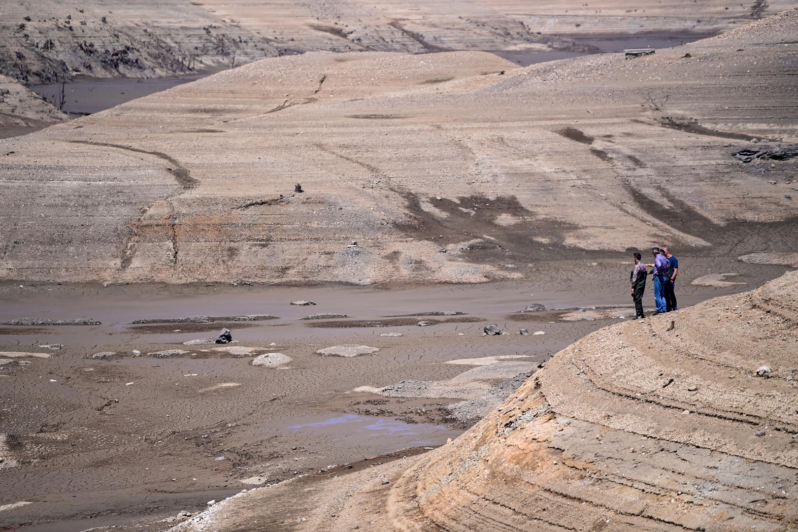 25.05.2023., Lokve - U tijeku je isusivanje Lokvarskog jezera zbog remonta i odrzavanja. Photo: Igor Soban/PIXSELL