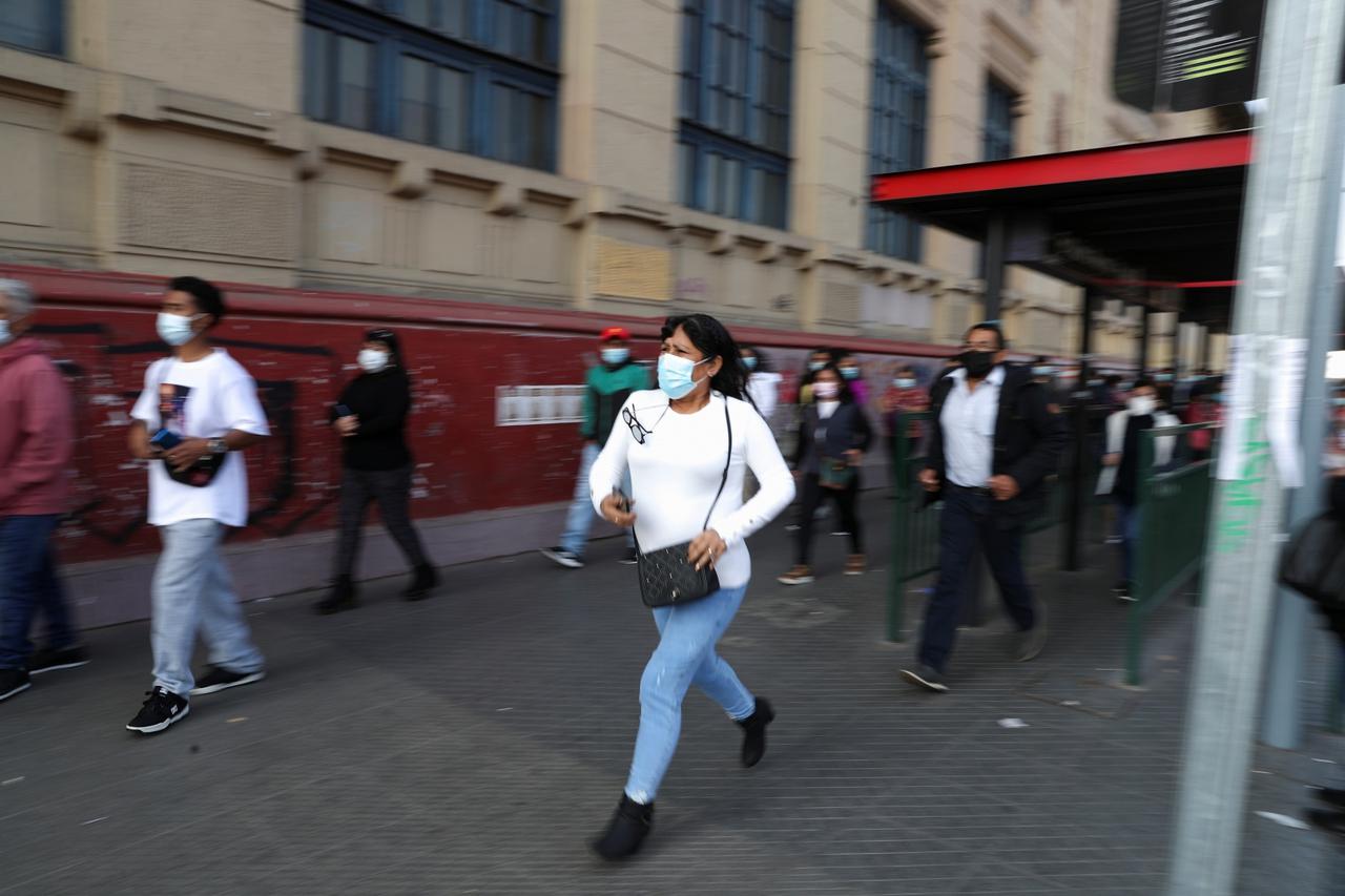 Peruvians residing in Chile vote in their country's presidential election, in Santiago