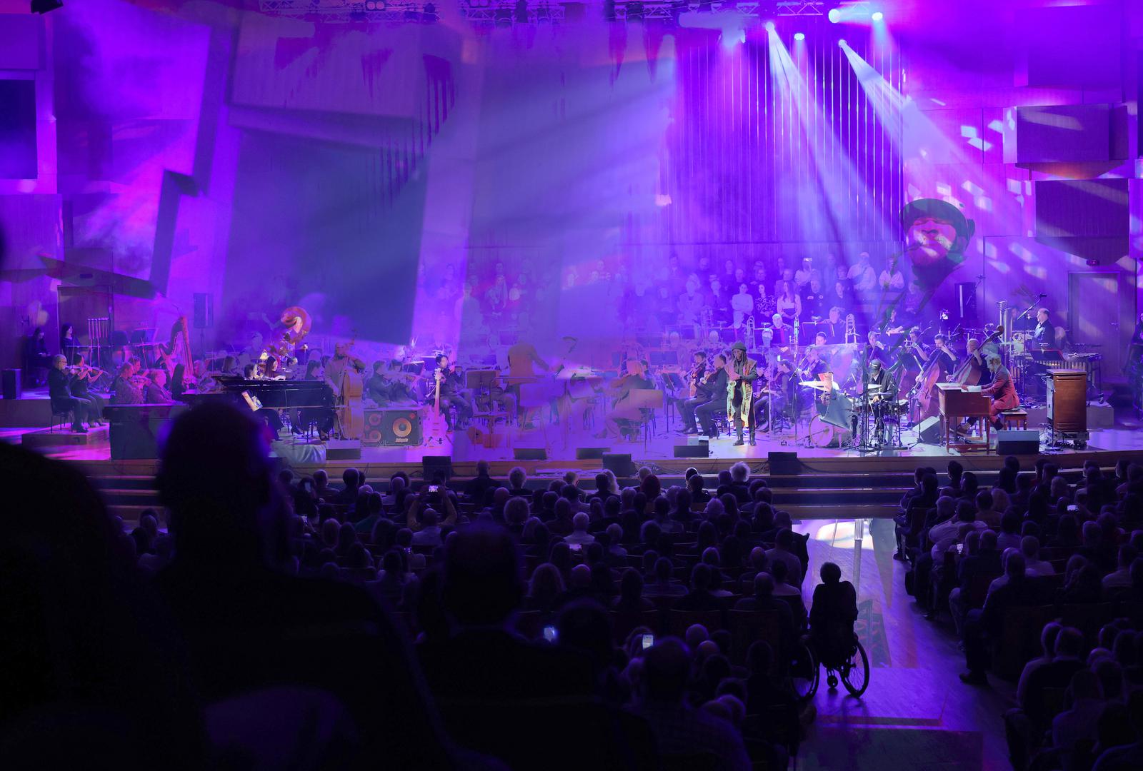 23.01.2026., Zagreb - Nagradjivani americki glazbenik Gregory Porter s bendom u pratnji Zagrebacke filharmonije nastupio  u KD Vatroslav Lisinski povodom otvaranja 17. Zagreb Jazz Festivala.   Photo: Emica Elvedji/PIXSELL