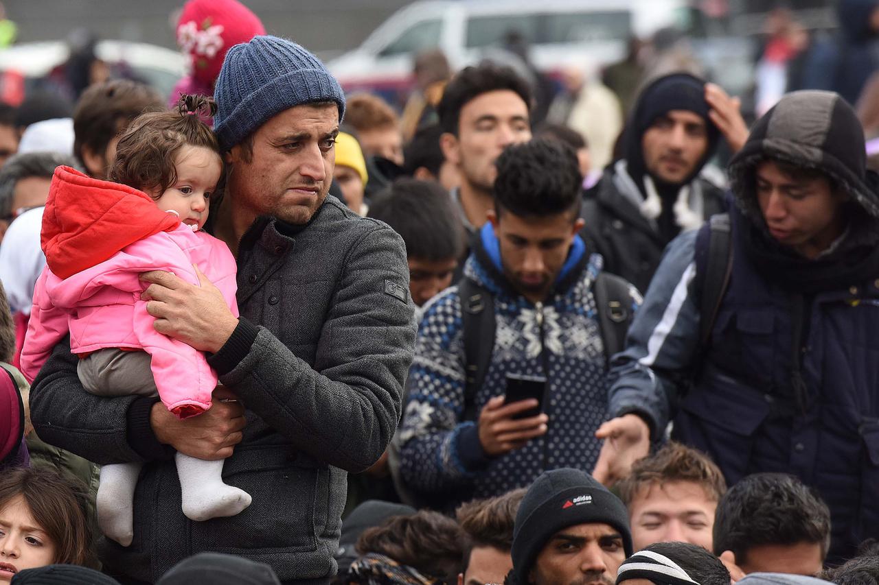 Migranti na austrijskoj granici 2015.