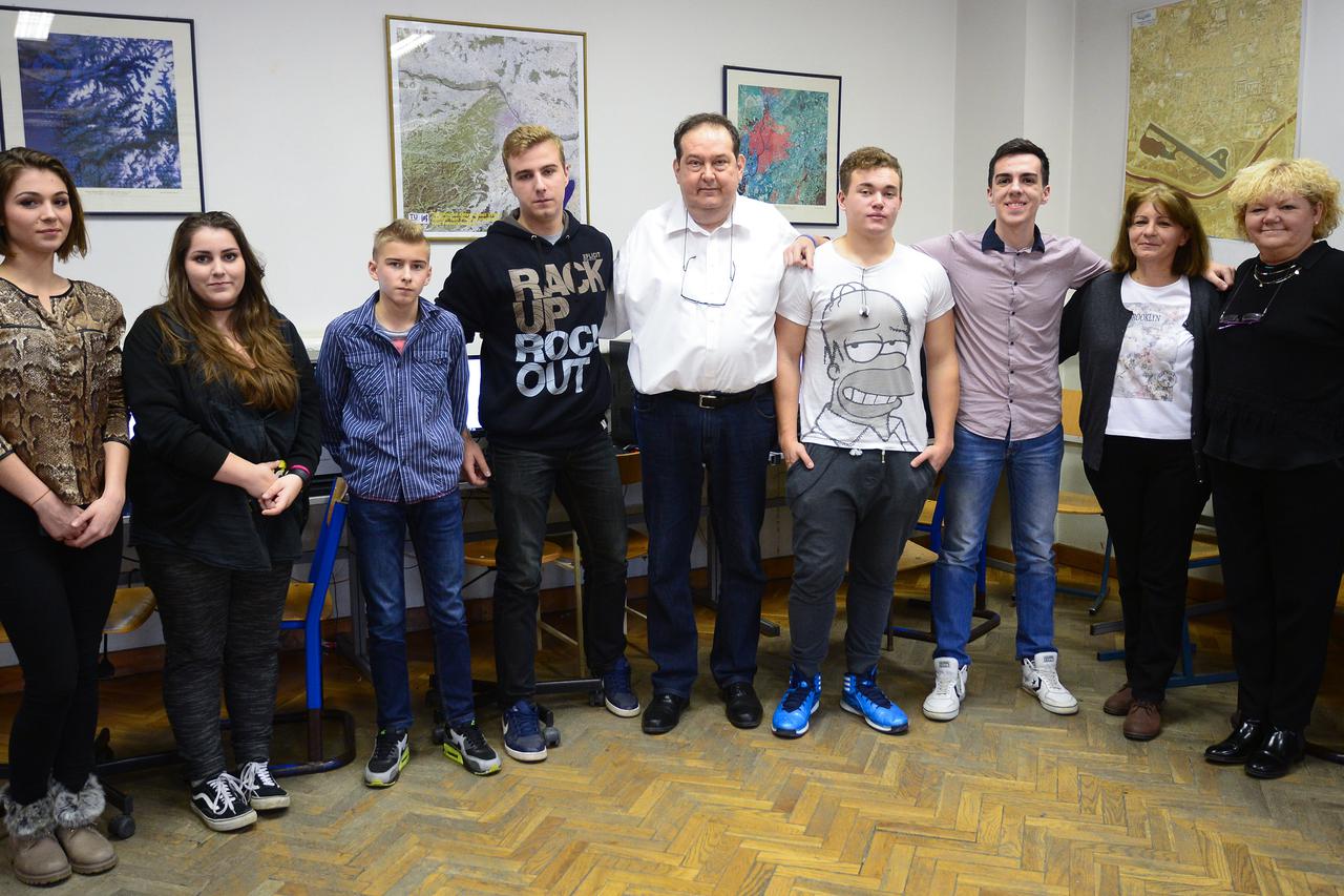 2.12.2015.,Zagreb -  Tim iz geodetske srednje skole ostavruje sjanje rezultate na Time natjecanju dugi niz godina. Photo: Marko Prpic/PIXSELL