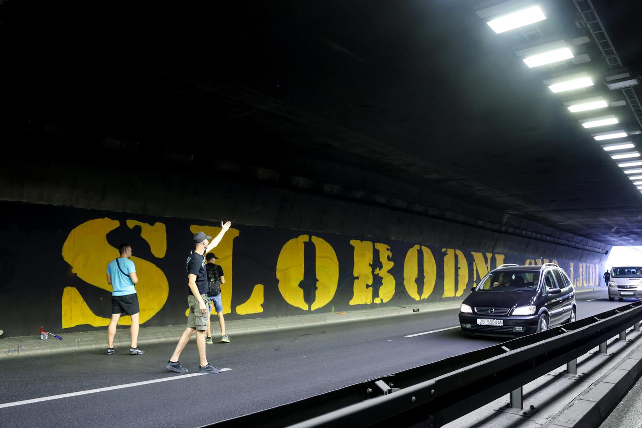 Zagreb: Počela sanacija pošaranih murala 