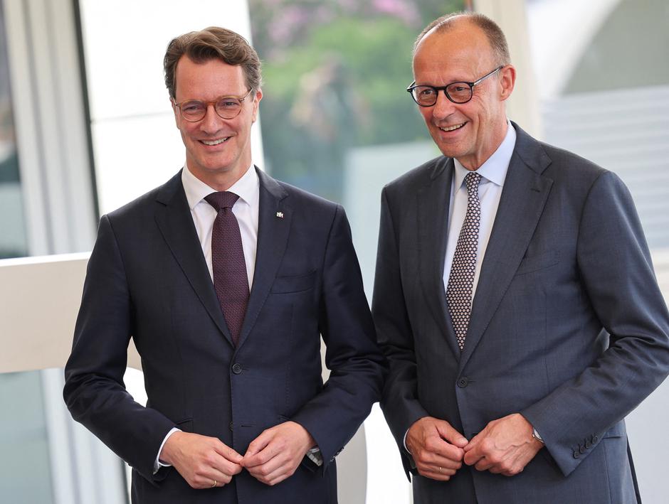 German Chancellor Merz attends a local North Rhine-Westphalia Christian Democratic Union (CDU) meeting in Meschede