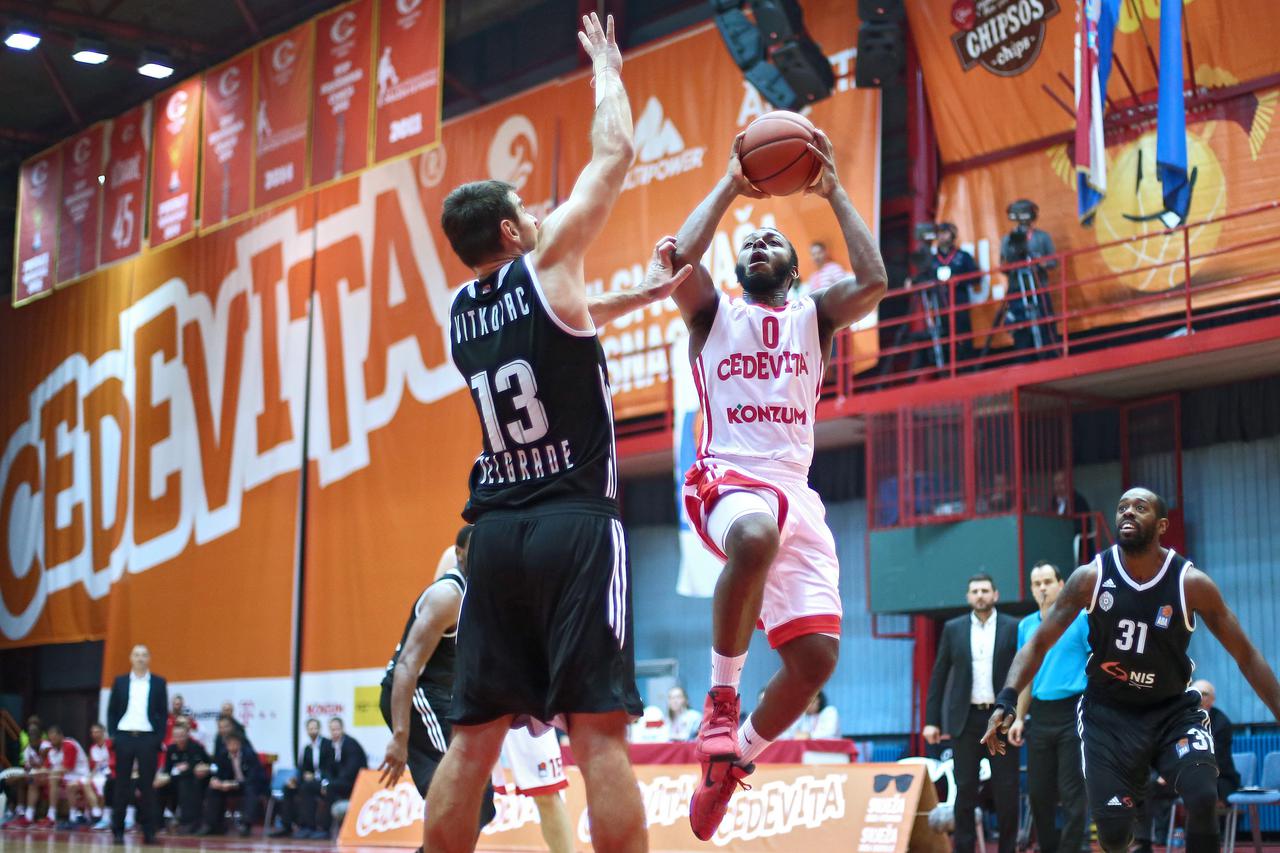 29.11.2015., Dom sportova, Zagreb - ABA liga, 12. kolo, KK Cedevita - KK Partizan. Cedomir Vitkovac, Jacob Pullen. Photo: Sanjin Strukic/PIXSELL