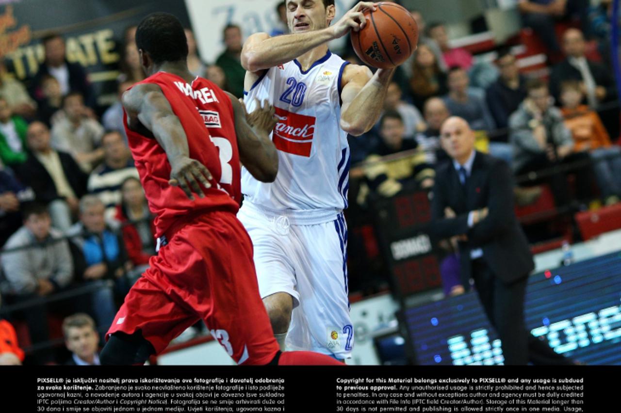 '13.01.2013., KD Drazen Petrovic, Zagreb - 3. kolo ABA lige, KK Cibona - KK Szolnoki Olaj. Photo: Davor Puklavec/PIXSELL'