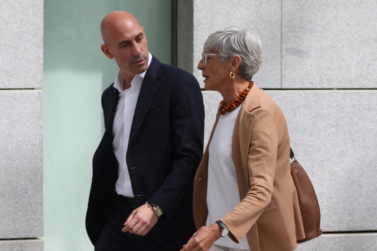 FILE PHOTO: Former Royal Spanish Football Federation President Luis Rubiales arrives to testify at the High Court in Madrid