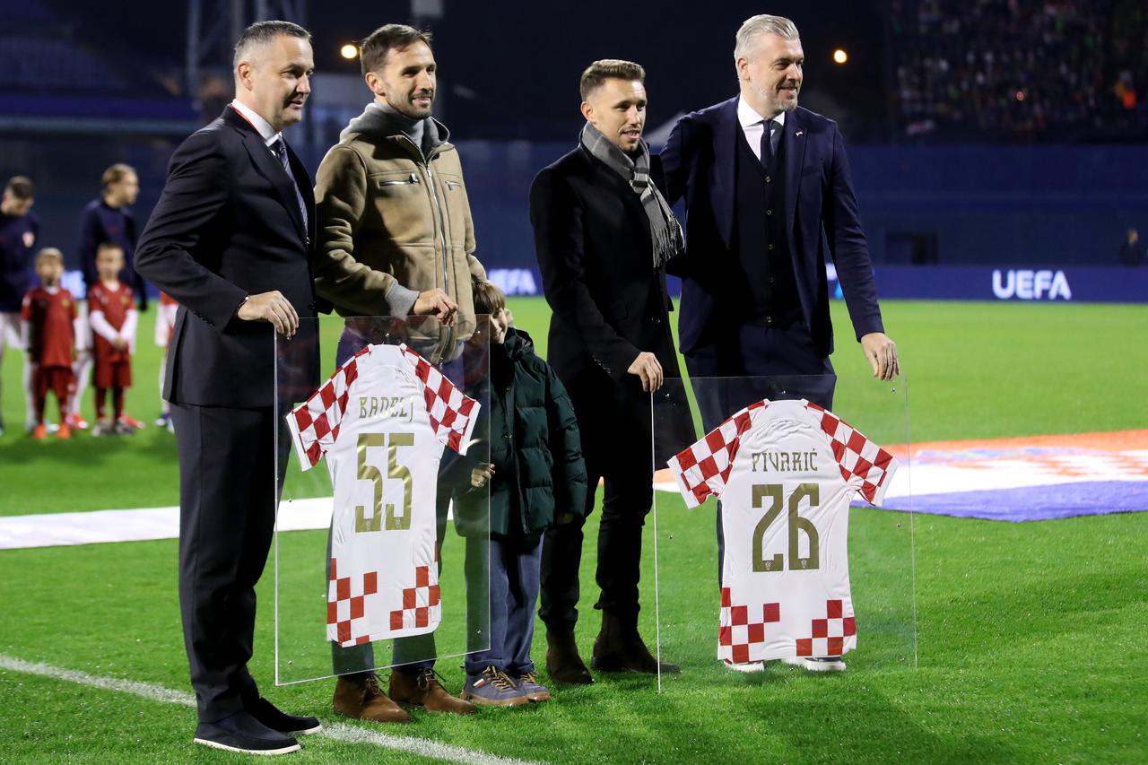 Zagreb: Milan Badelj i Josip Pivarić dobili su priznanje HNS-a uoči susreta Hrvatske i Armenije