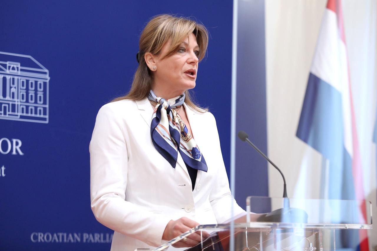 Zagreb: Zastupnica Karolina Vidović Krišto na konferenciji za medije