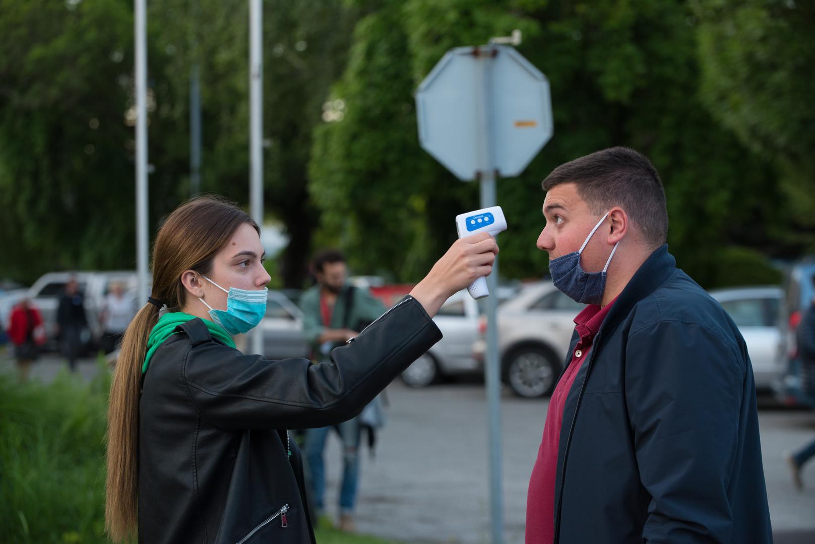 30.05.2021., Zagreb - Clanovi birackog odbora Zagrebackog velesajma prebrojali su glasove nakon zavrsenih lokalnih izbora. Photo: Bruno Fantulin/PIXSELL