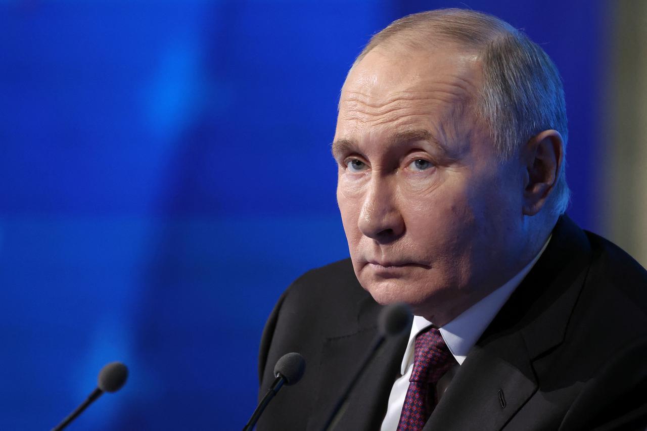 Russian President Putin attends the Congress of the Russian Union of Industrialists and Entrepreneurs in Moscow