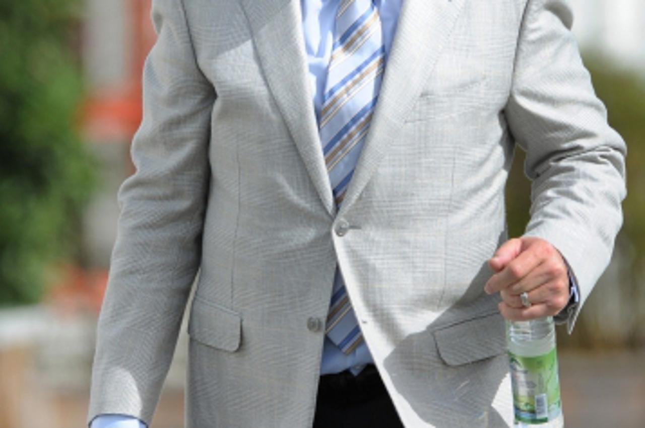 'Bayern Munich\'s Dutch former head coach Louis van Gaal leaves the team trainings area in Munich, southern German, on April 11, 2011. 59-year-old van Gaal was fired on April 10 in the wake of his sid