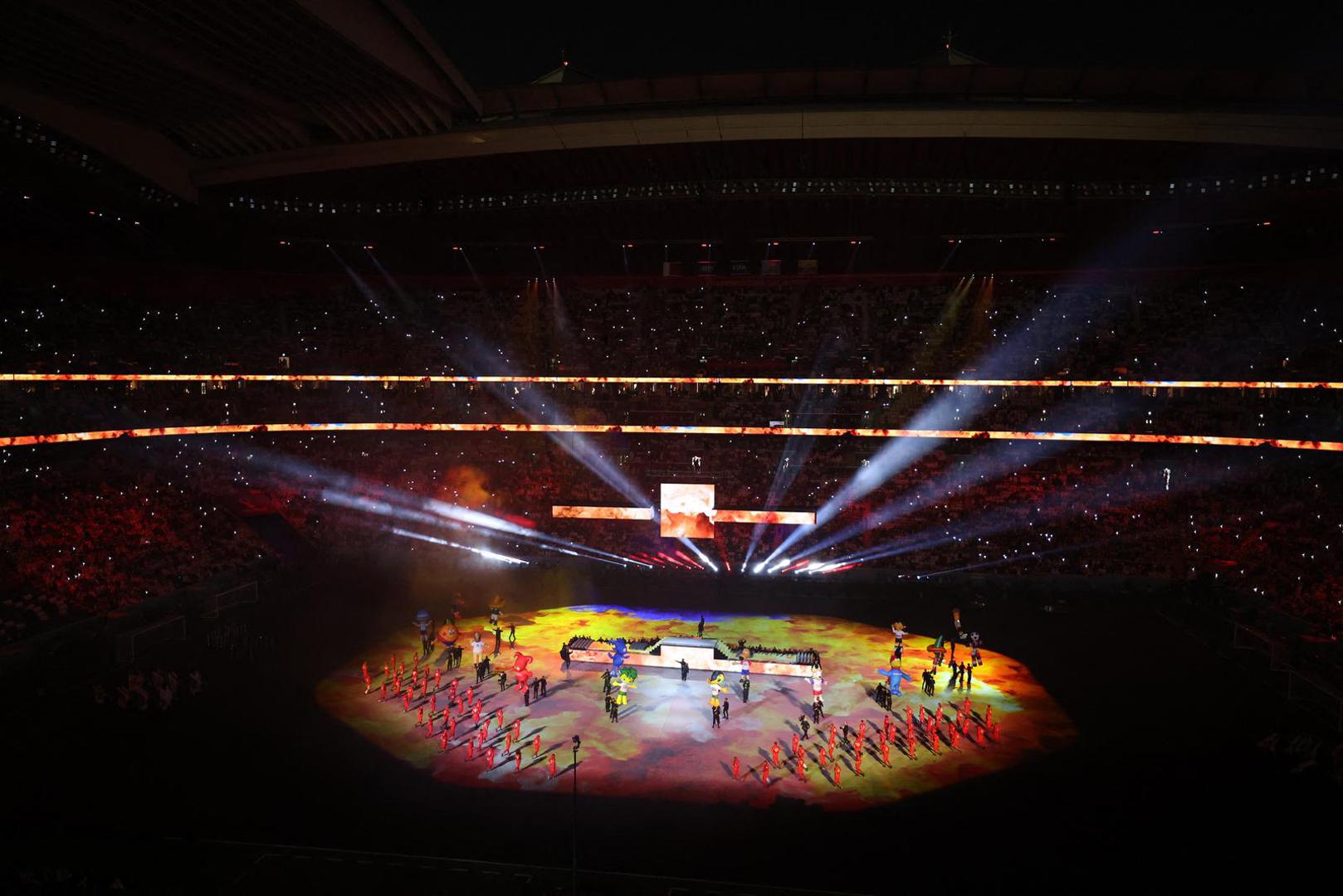 Soccer Football - FIFA World Cup Qatar 2022 - Group A - Qatar v Ecuador - Al Bayt Stadium, Al Khor, Qatar - November 20, 2022 General view during the opening ceremony REUTERS/Molly Darlington Photo: MOLLY DARLINGTON/REUTERS