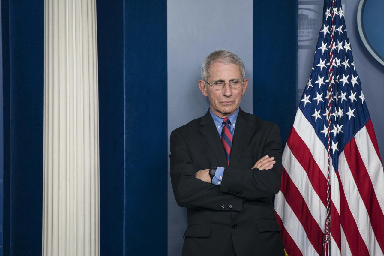 President Donald Trump Delivers Coronavirus Press Conference from the White House Briefing Room