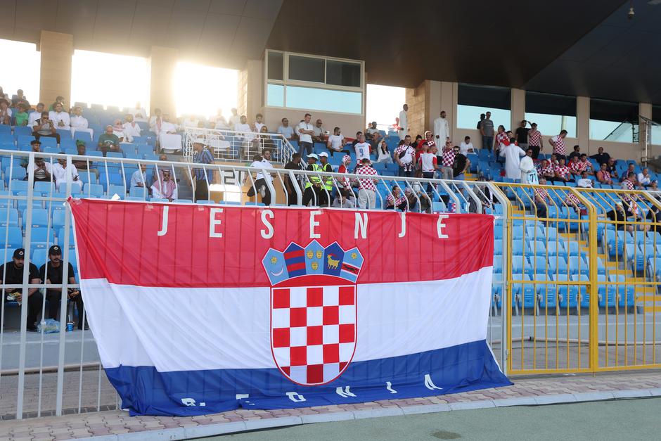 Navijači u Rijadu na nogometnoj utakmici Saudijska Arabija - Hrvatska