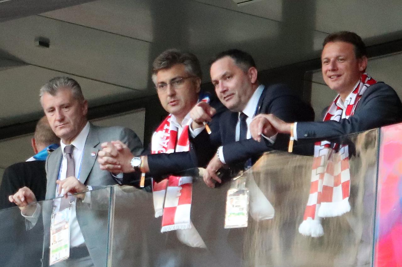 Moskva: Plenković i Jandroković u VIP loži na stadionu Lužnjiki