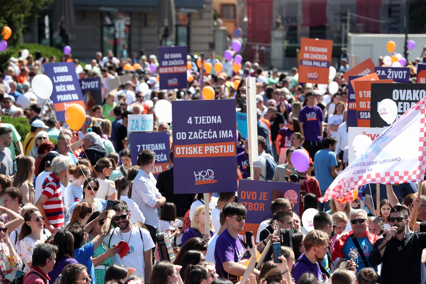 18.05.2024., Zagreb - Okupljanje uoci 9. Hoda za zivot. Photo: Matija Habljak/PIXSELL