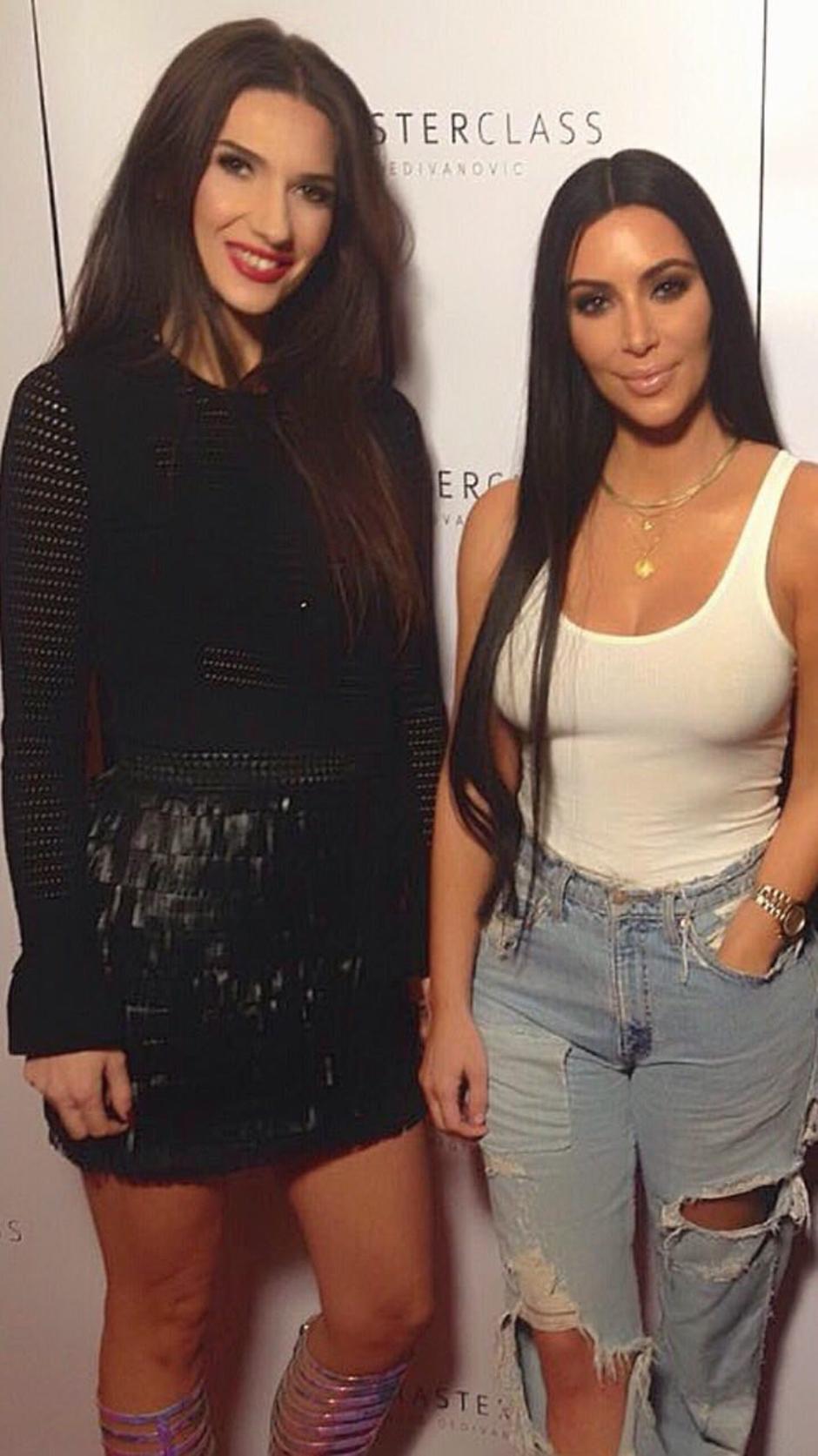 Sanja Grbić i Kim Kardashian