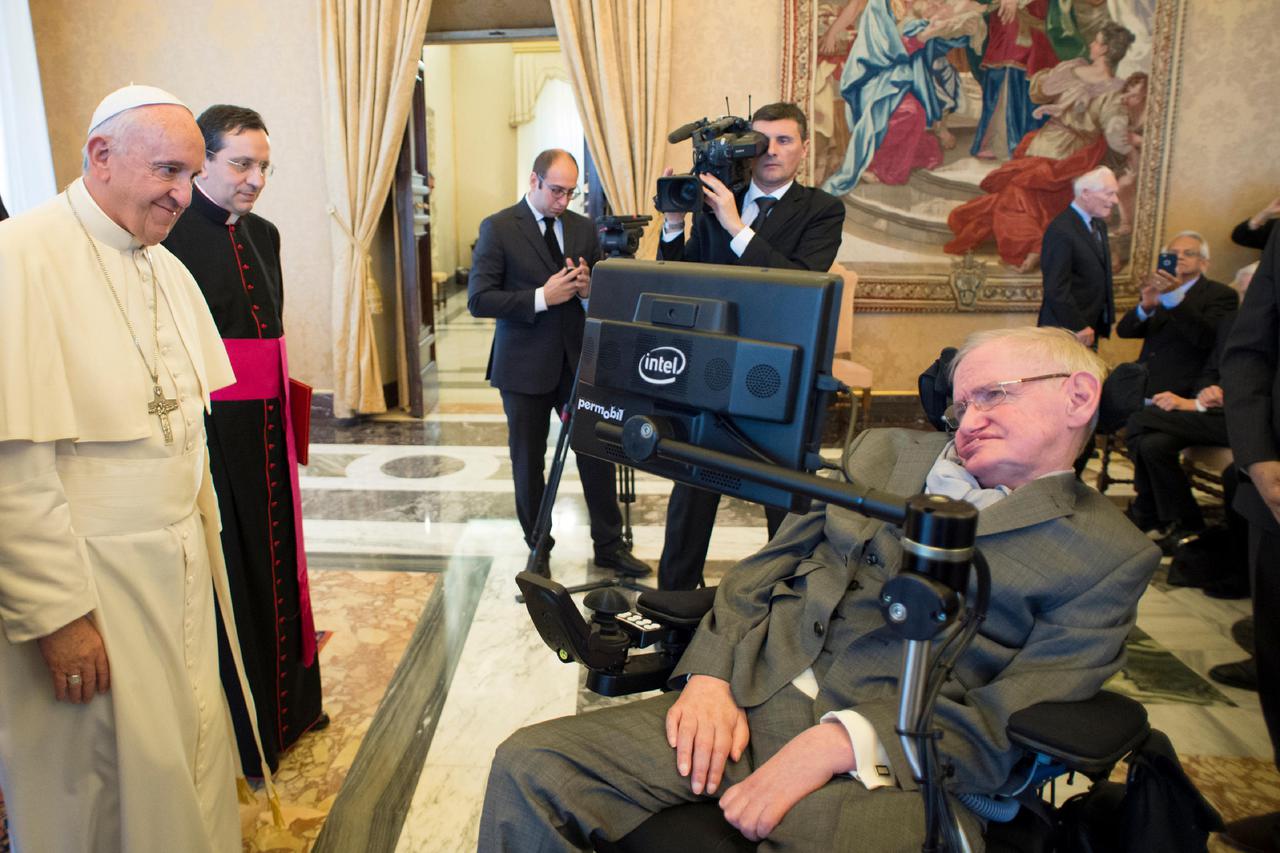 Hawking s papom Franjom u Vatikanu