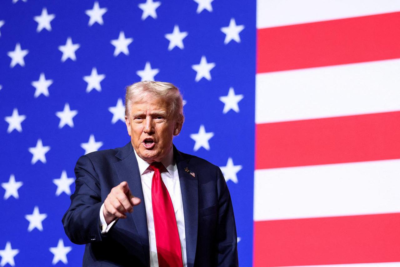 U.S. President Trump presides over a senior military leaders' meeting convened by Defense Secretary Hegseth, in Quantico