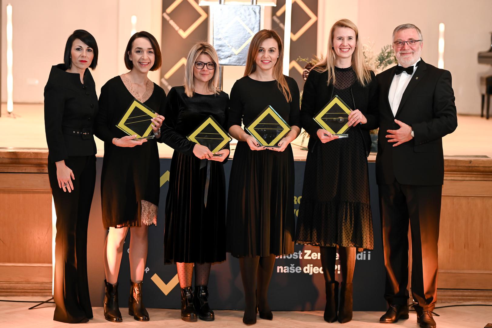 Ivana Krajinović, članica Uprave Adria Medije Zagreb, Ivana Knežević, Erste Banka, Petra Kovačević, Prosche Hrvatska, Zvjezdana Novak, JYSK Hrvatska, Petra Ledinek, TV Kanal National Geographic i Hrvoje Prćić glavni urednik National Geographic Hrvatska 