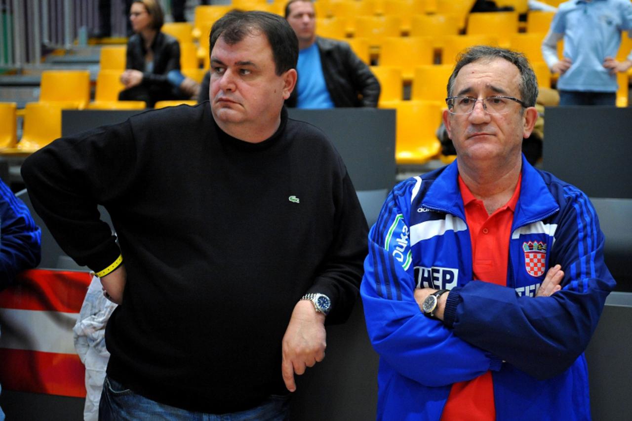 'sport.....austrija.....30.11.2008.  graz - rukometni turnir 4 nacije, INTERWETTEN CUP/ danska- hrvatska/ lino cervar, zoran gobac     Photo: Marko Lukunic/Vecernji list'