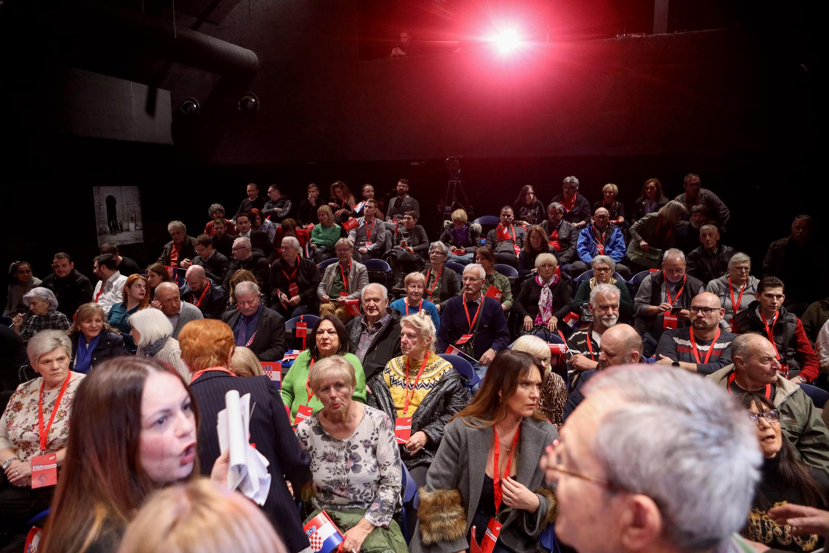 16.02.2024., Zadar - U Knezevoj palaci odrzan je skup SDP-a "Borba za dostojanstvo". Photo: Sime Zelic/PIXSELL