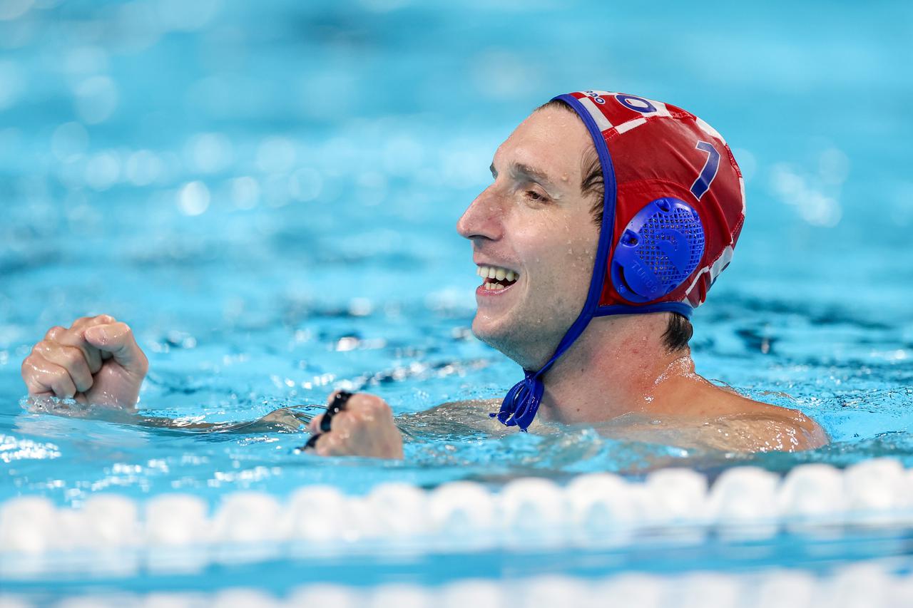 Pariz: Slavlje vaterpolista nakon osiguranog finala na Olimpijskim igrama