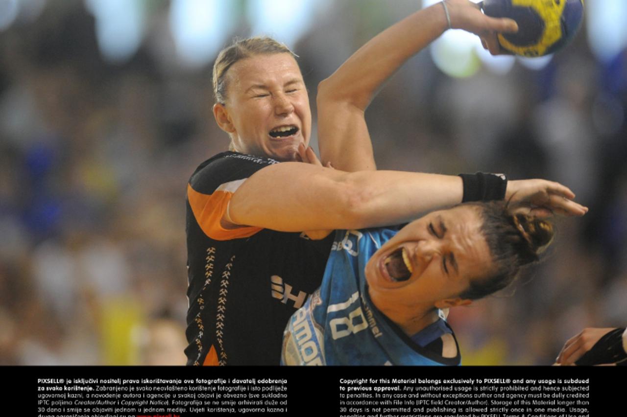 '04.05.2013., Samobor, Dvorana Bogumil Toni - Finale europskog Challenge kupa za zene: ZRK Samobor - DHK Banik Mosor.  Photo: Daniel Kasap/PIXSELL'