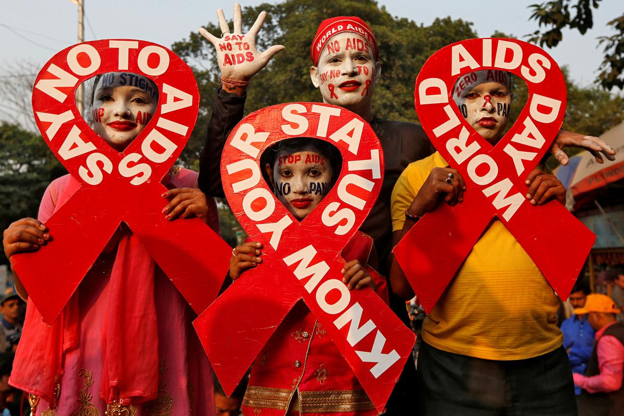 Ovi su Indijci prosvjedovali uoči prošlogodišnjeg Svjetskog dana AIDS-a 1. prosinca